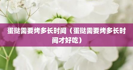 蛋挞需要烤多长时间（蛋挞需要烤多长时间才好吃）