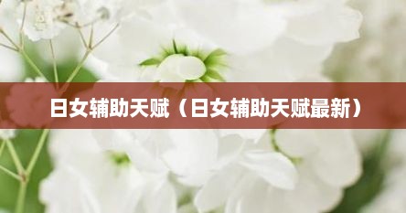日女辅助天赋（日女辅助天赋最新）