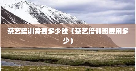 茶艺培训需要多少钱（茶艺培训班费用多少）