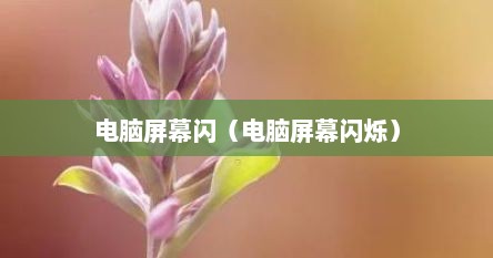 电脑屏幕闪（电脑屏幕闪烁）