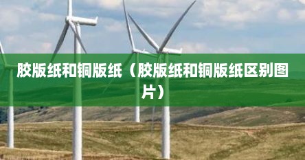 胶版纸和铜版纸（胶版纸和铜版纸区别图片）