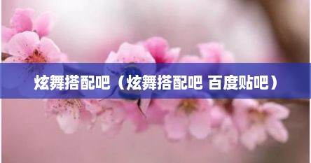 炫舞搭配吧（炫舞搭配吧 百度贴吧）