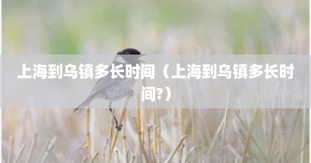 上海到乌镇多长时间（上海到乌镇多长时间?）