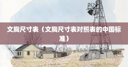 文胸尺寸表(文胸尺寸表对照表的中国标准)