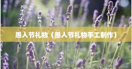 愚人节礼物(愚人节礼物手工制作)