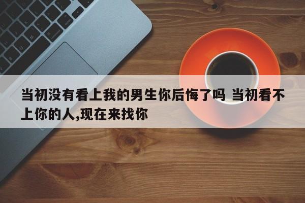 当初没有看上我的男生你后悔了吗 当初看不上你的人,现在来找你