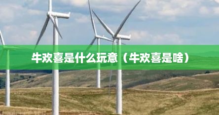 牛欢喜是什么玩意(牛欢喜是啥)