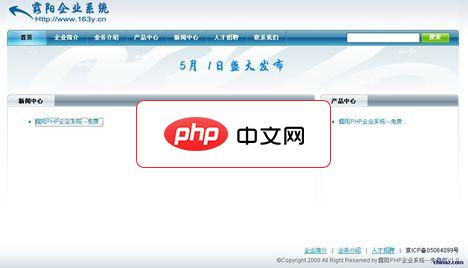 露阳PHP企业系统1.0