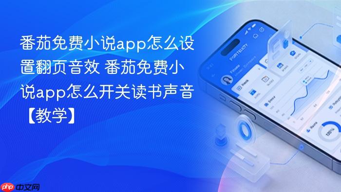 番茄免费小说app怎么设置翻页音效 番茄免费小说app怎么开关读书声音【教学】