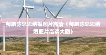 师鹏陈思思结婚图片高清（师鹏陈思思结婚图片高清大图）