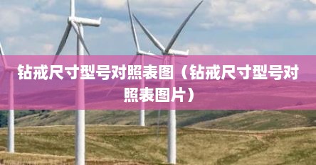 钻戒尺寸型号对照表图（钻戒尺寸型号对照表图片）