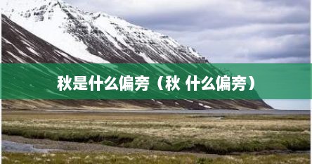 秋是什么偏旁（秋 什么偏旁）