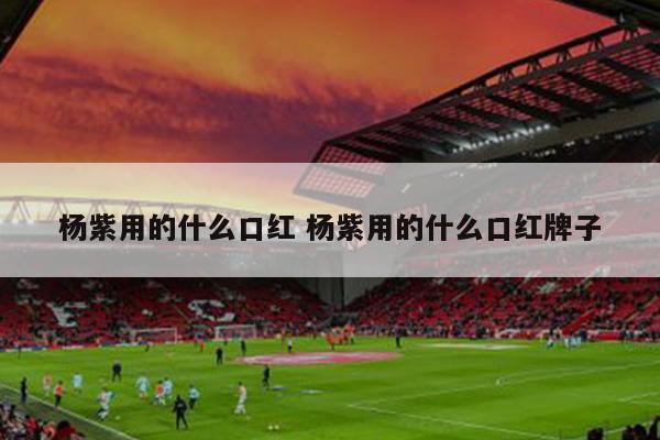 杨紫用的什么口红 杨紫用的什么口红牌子