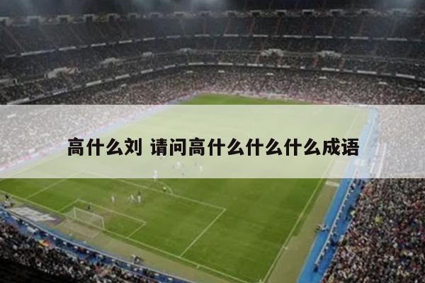 高什么刘 请问高什么什么什么成语