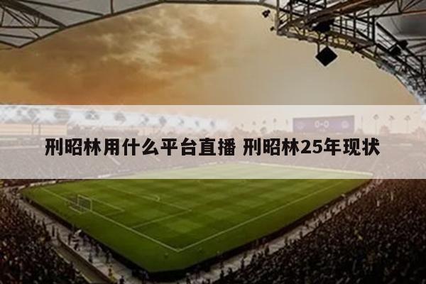 刑昭林用什么平台直播 刑昭林25年现状