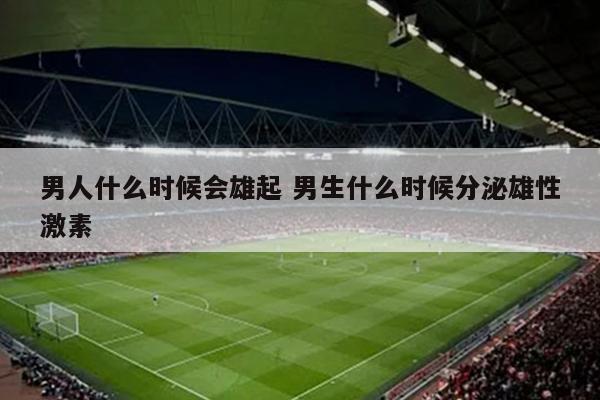 男人什么时候会雄起 男生什么时候分泌雄性激素