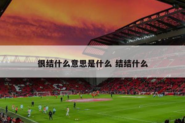 很结什么意思是什么 结结什么