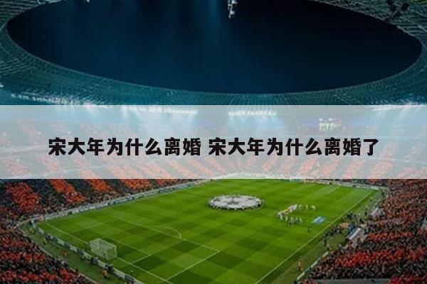 宋大年为什么离婚 宋大年为什么离婚了