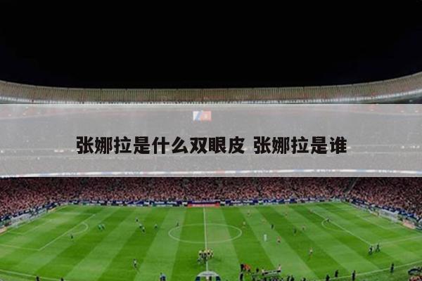 张娜拉是什么双眼皮 张娜拉是谁