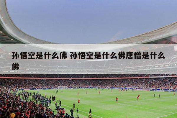 孙悟空是什么佛 孙悟空是什么佛唐僧是什么佛