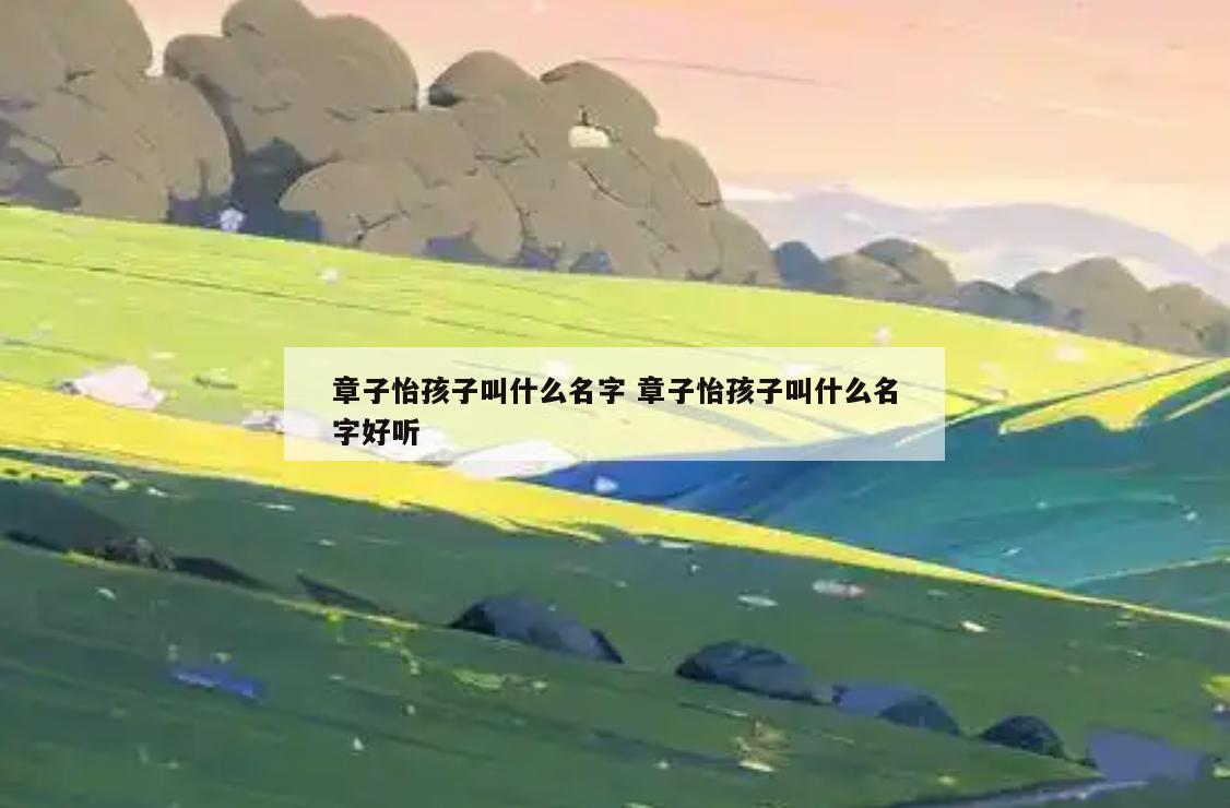 章子怡孩子叫什么名字 章子怡孩子叫什么名字好听