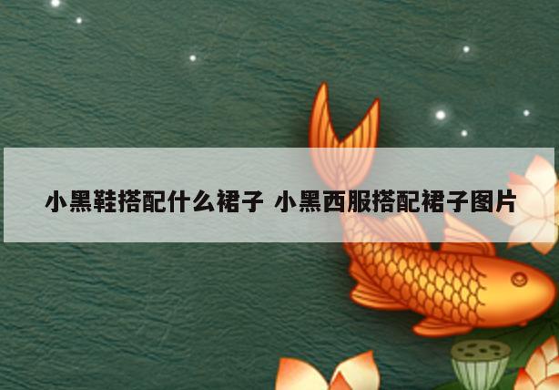 小黑鞋搭配什么裙子 小黑西服搭配裙子图片